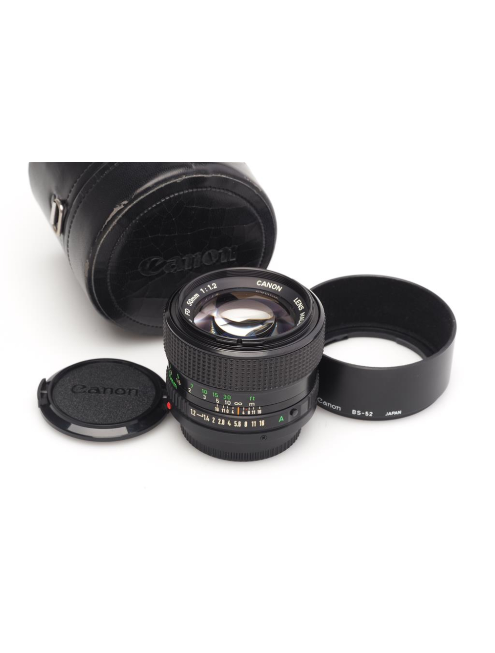 Canon FD 1.2/50mm w. Hood BS-52 & Case #42505 | JO GEIER