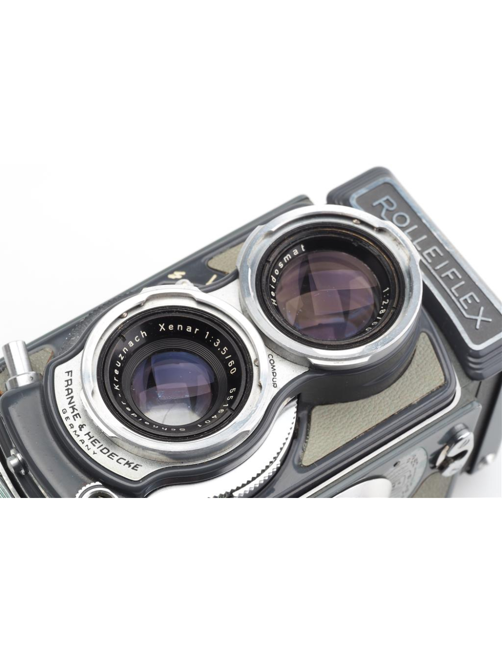 TOP* Original Rolleiflex 4x4 Baby Grey - Bouchon D'objectif Bay 1 - TLR Rollei F&H