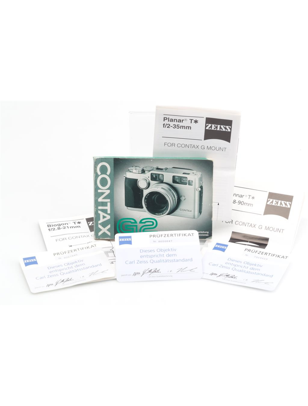 Contax G2 Titan Set w. 3.5/21 2.8/28 2/35 2.8/90 TLA140 | JO GEIER