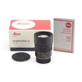 Leitz Leica M Summicron-M 2/90mm Black 11136 E55 w. Box | JO GEIER