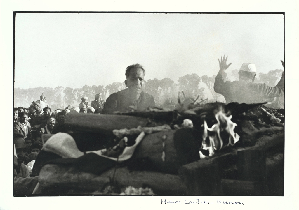 Henri Cartier-BBresson, Gandhi's Secretary at Gandhi's Funeral Pyre