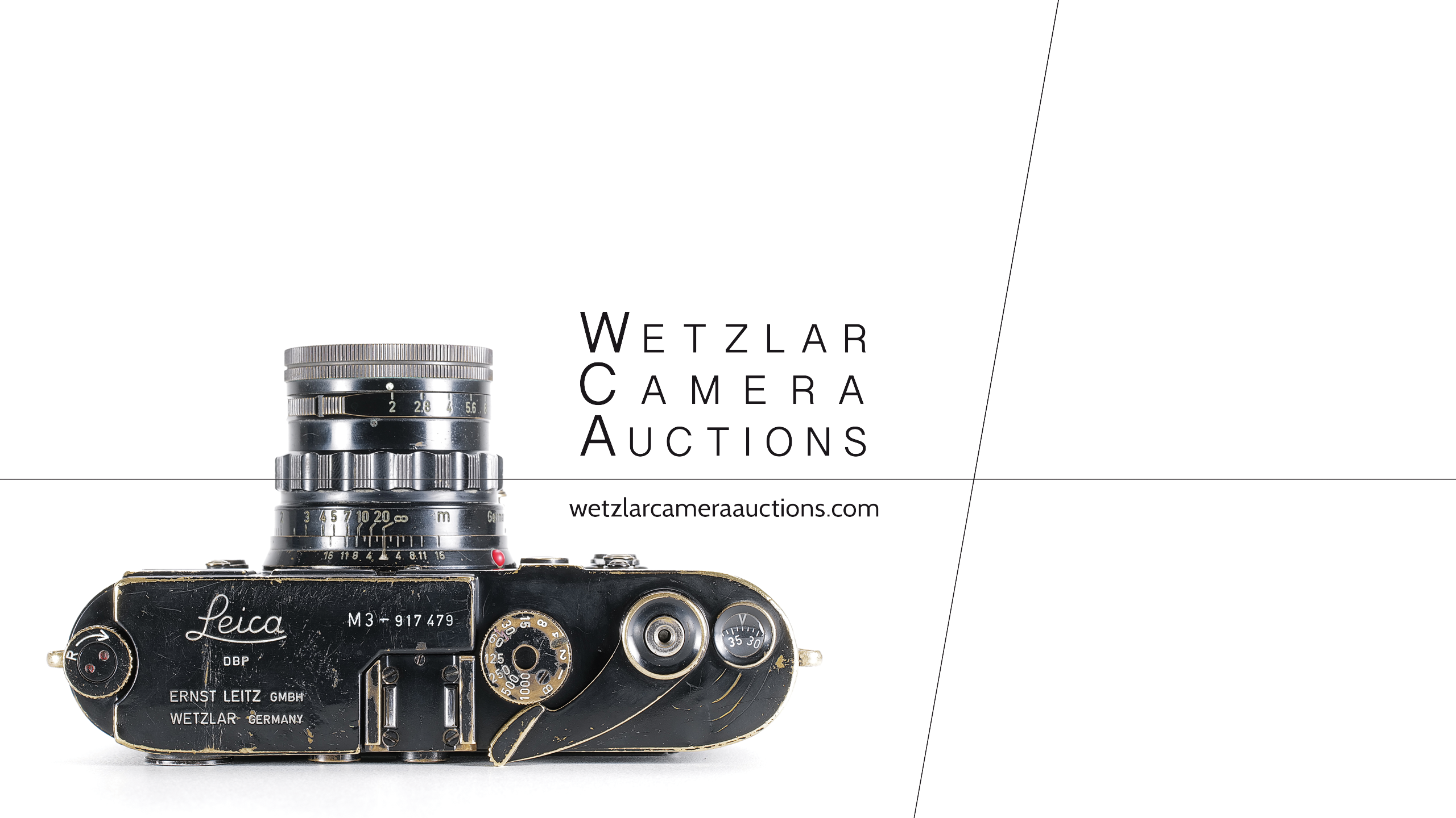 Wetzlar Camera Auctions - Leica M3 Black Paint - October 09th 2021