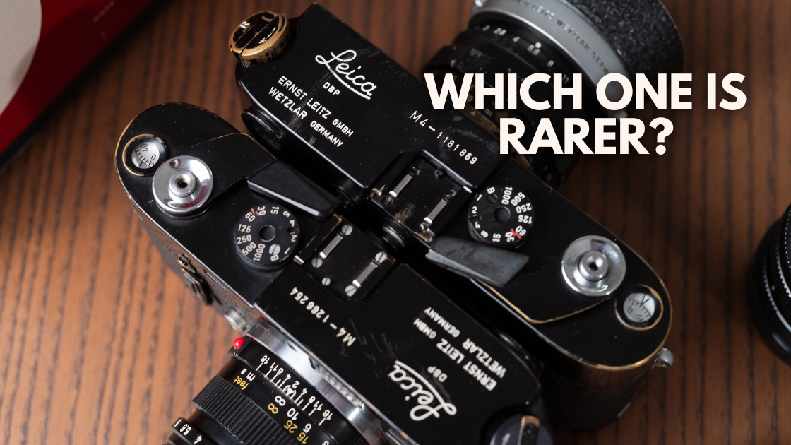 Two Leica M4 Black Paint Cameras — Early vs. Later – Jo Geier – Mint & Rare