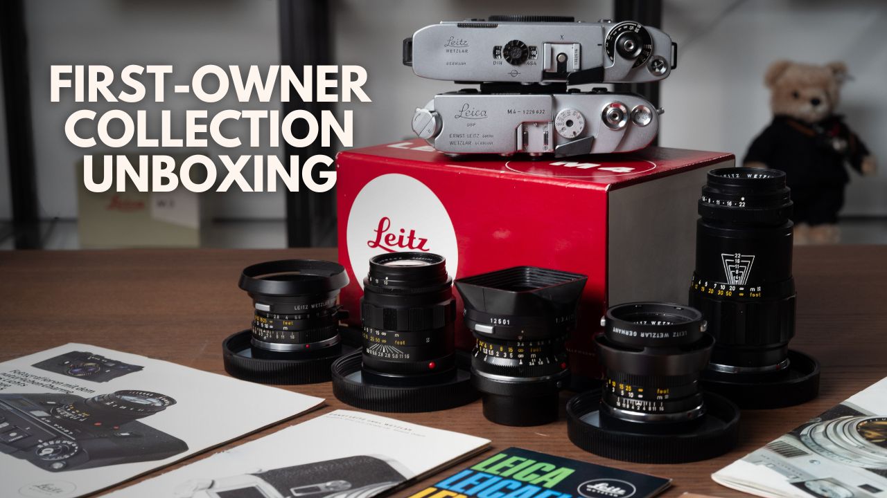 Like-new Leica M4, M5 & complete lens set – Jo Geier – Mint & Rare