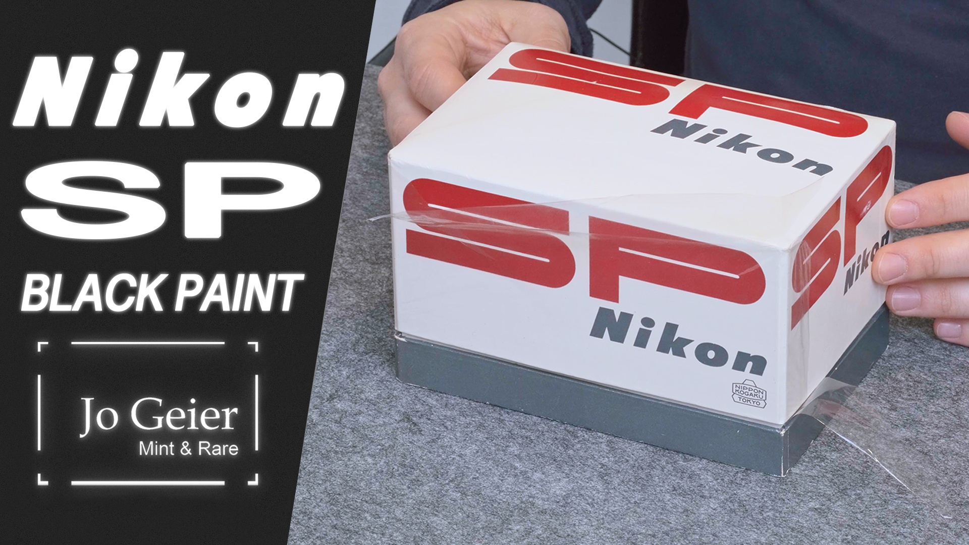 Nikon SP Black Paint - 'Unboxing' - Jo Geier - Mint & Rare