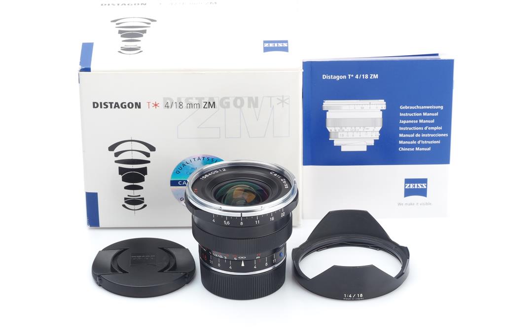 Carl Zeiss ZM 4/18mm Distagon T Black With Box | eBay