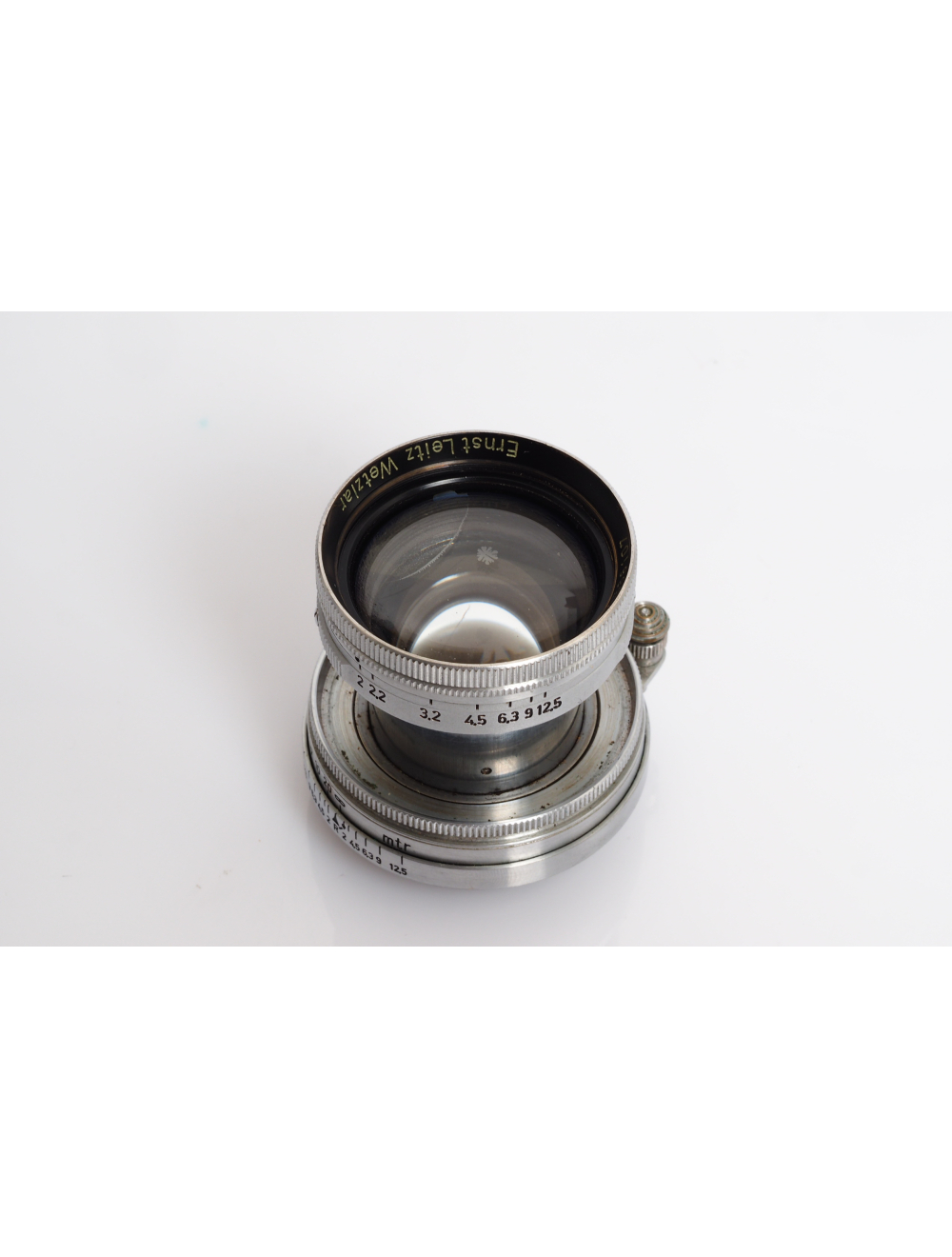 Leitz Leica IIIc w. GREY Leather & Summitar 2/5cm #586107 | JO GEIER