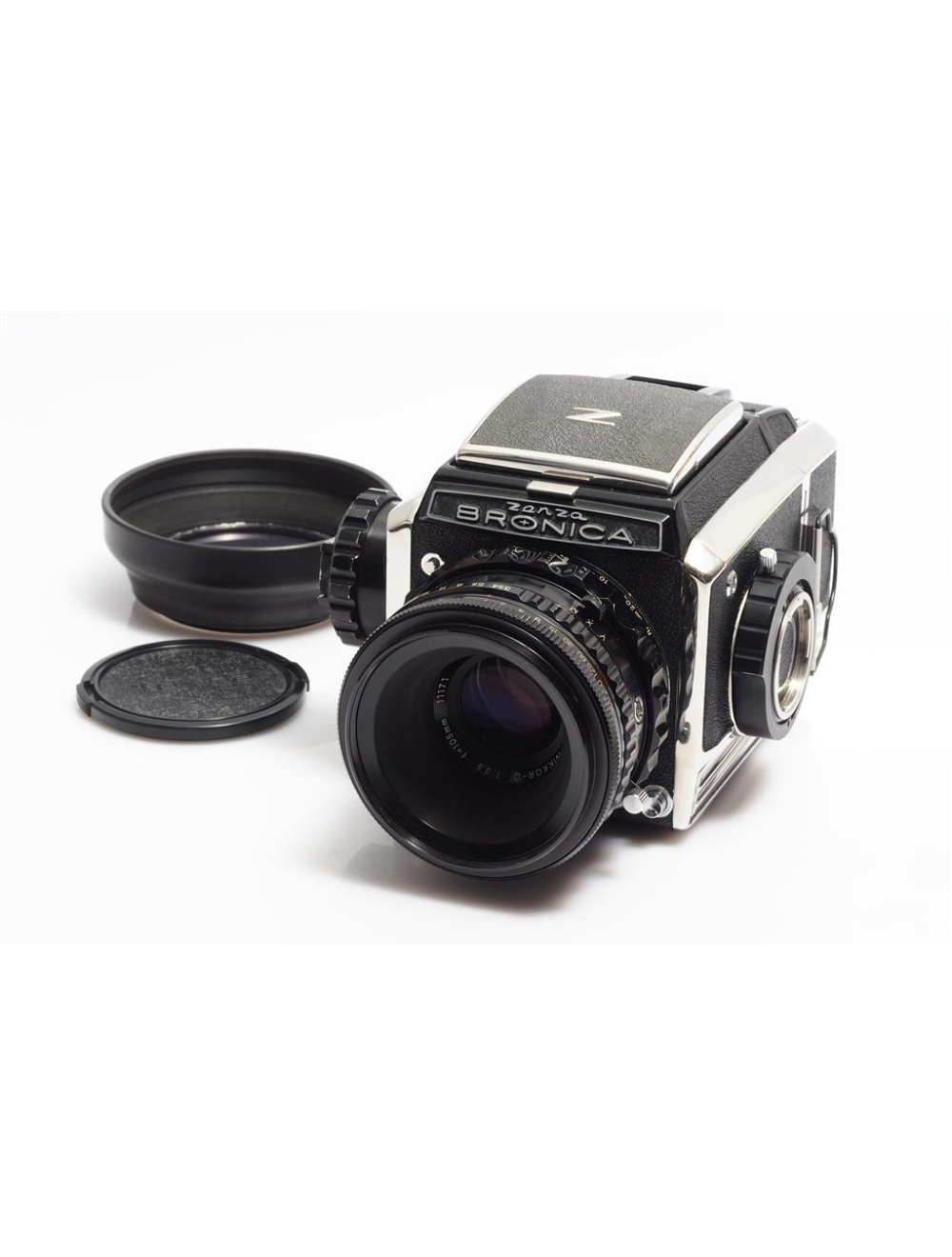 Nikon NIKKOR-P・C ZENZA BRONICA Zenza Bronica EC Film Camera w/ Nikkor-P.C 75mm F/2.8 Lens