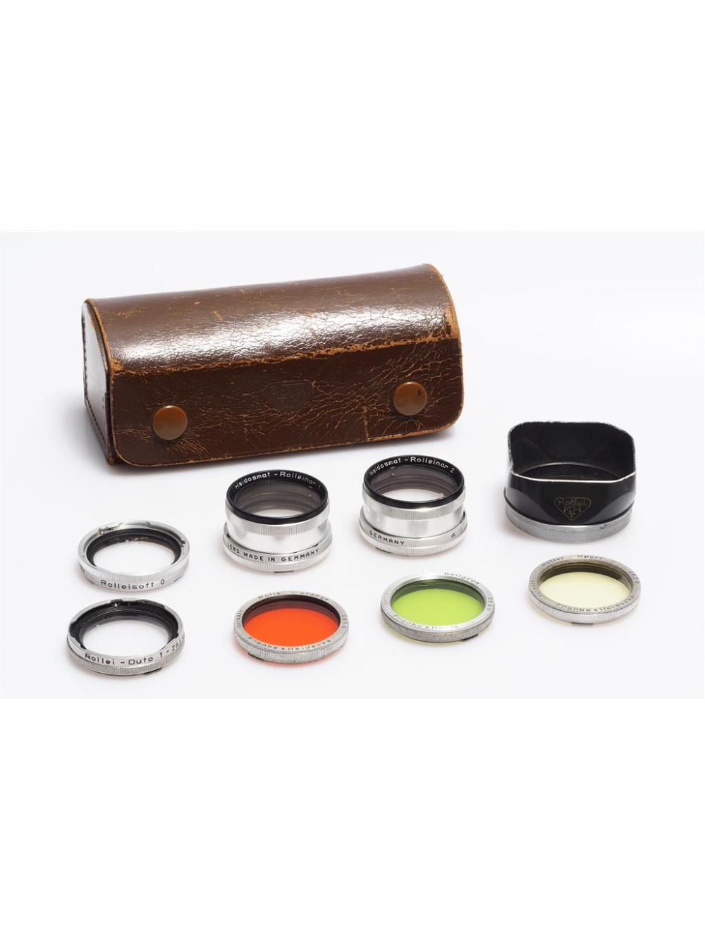 Rollei Rolleiflex Bay. I Filter Set w. Rolleinar 1 and Case | JO GEIER