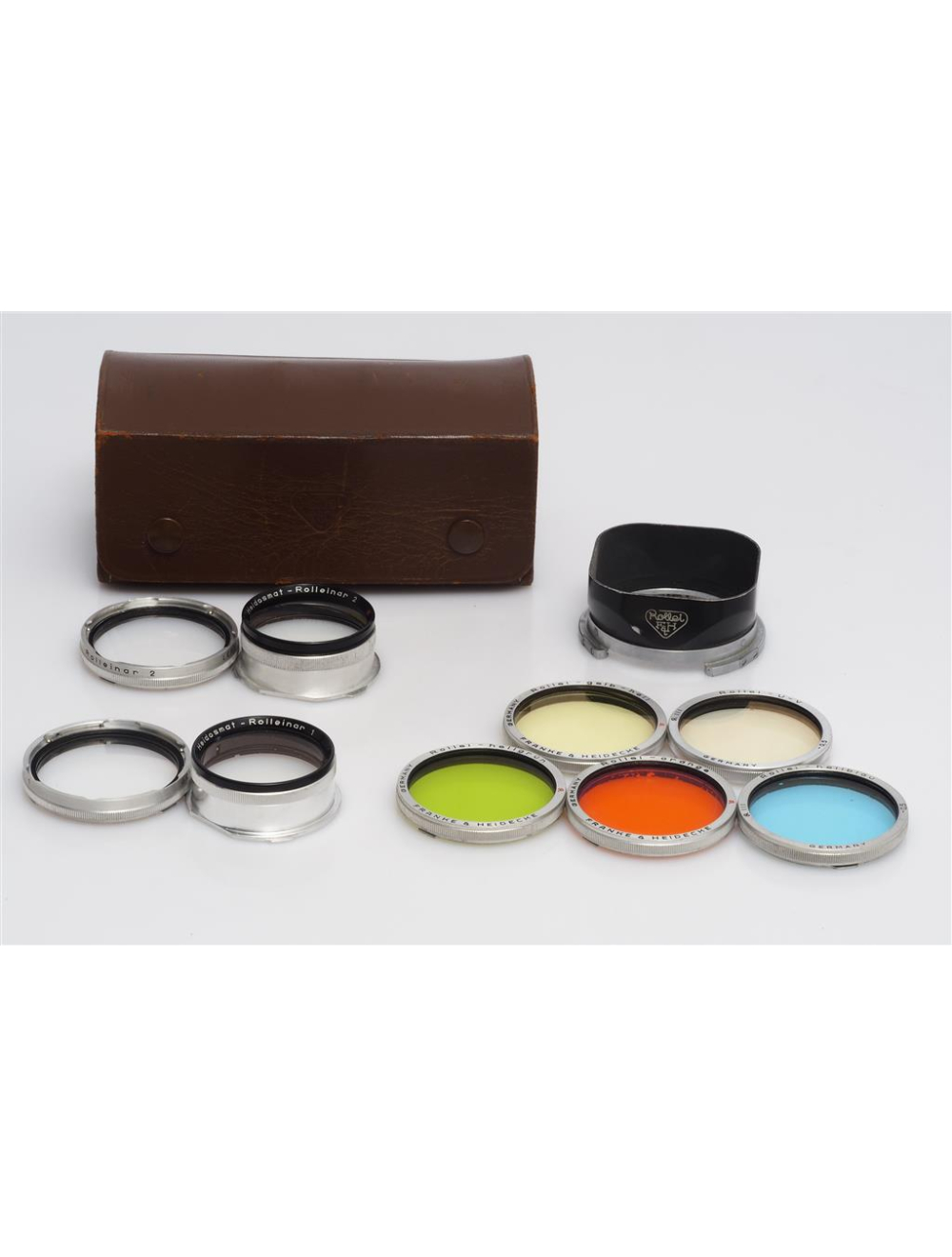 Rollei Rolleiflex Bay. III Filter Set w. Hood & Case | JO GEIER