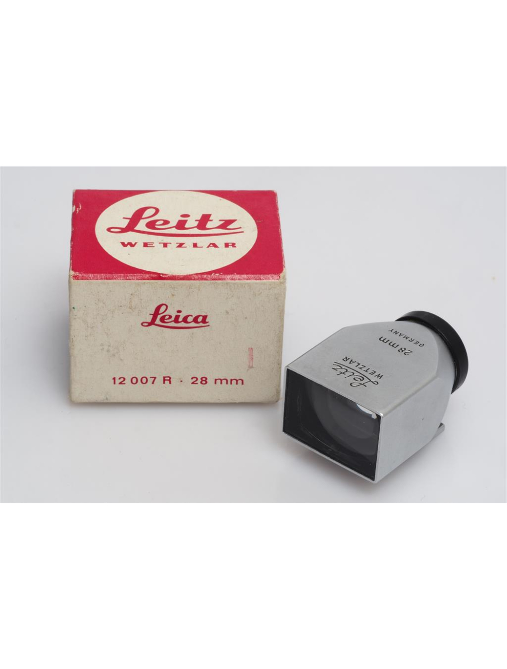 Leitz Leica Finder SLOOZ 12007 R 28mm Chrome w. Box | JO GEIER
