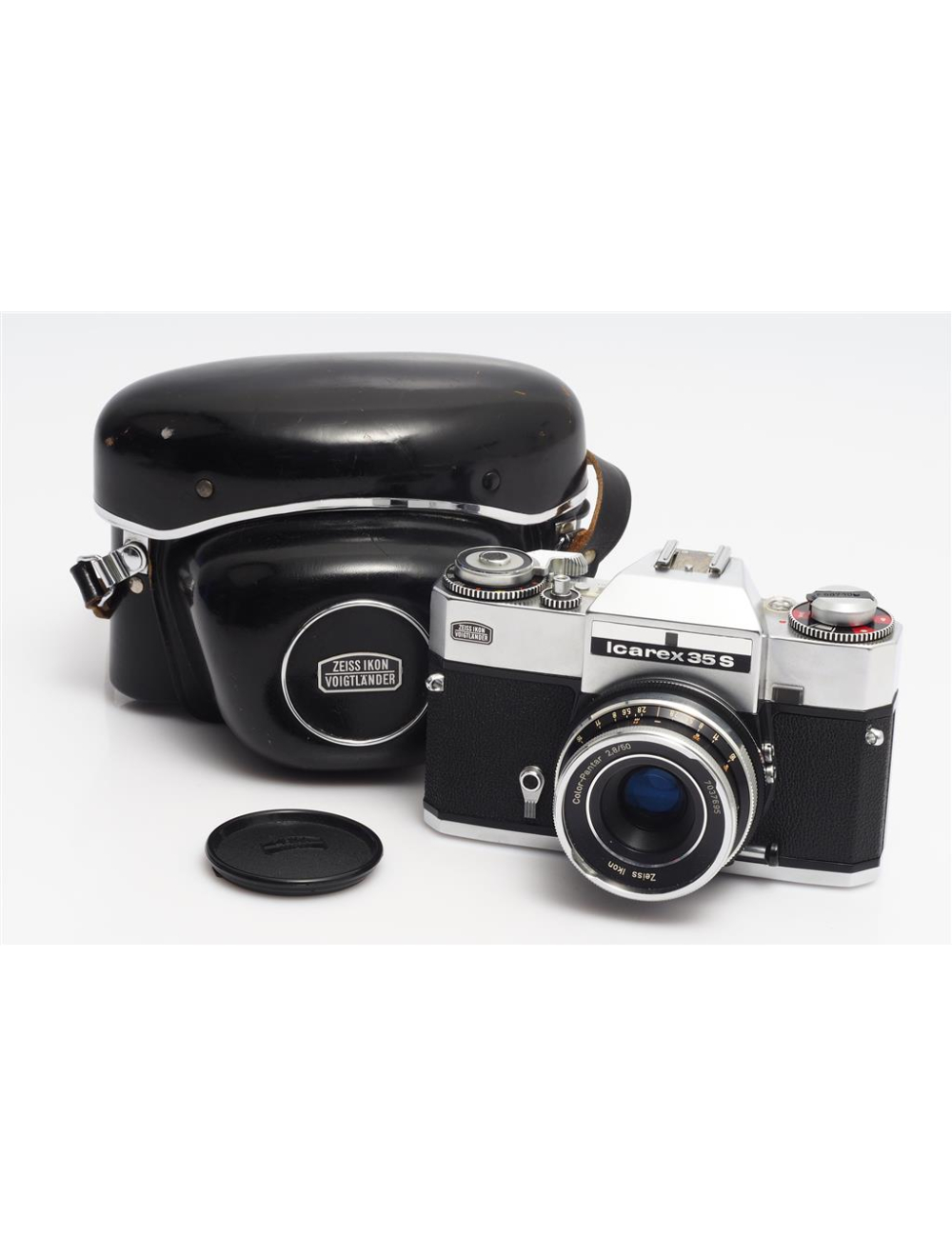 ZEISS IKON icarex 35S ＋Tessar50/2.8＋革ケース Zeiss Ikon Icarex 35S w. 2.8/50mm Color-Pantar | JO GEIER