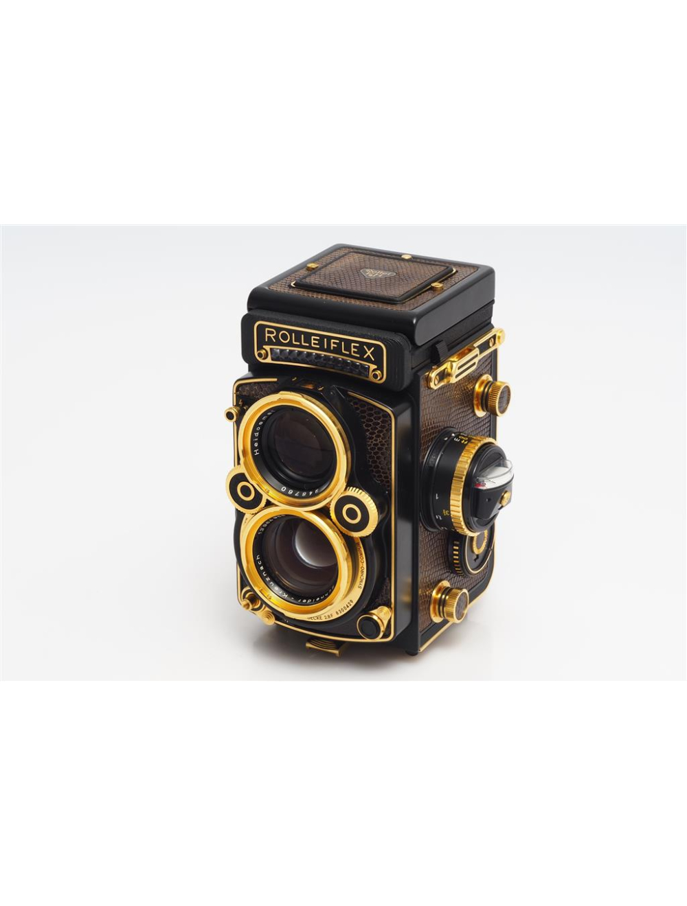 Rollei Rolleiflex 2.8F Aurum w. Xenotar 2.8/80mm + Box | JO GEIER