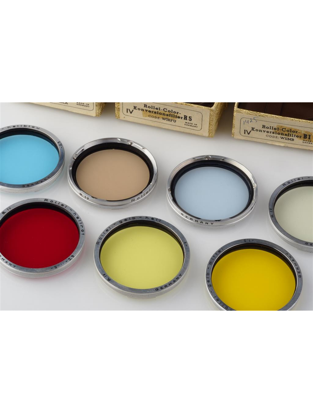 Rollei Rolleiflex Bay. IV Filter Set UV Red Yellow Blue 10x | JO GEIER