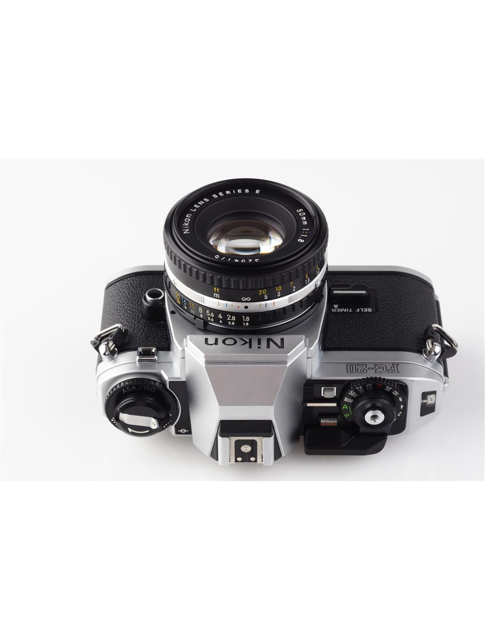 Nikon FG-20 Chrome w. 1.8/50mm Nikkor Series E #3275920 | JO GEIER