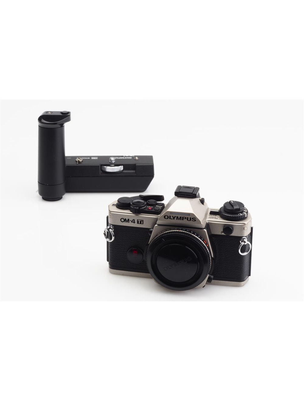 Olympus OM-4 Ti Champagne Body w. Winder 2 #1114496 | JO GEIER