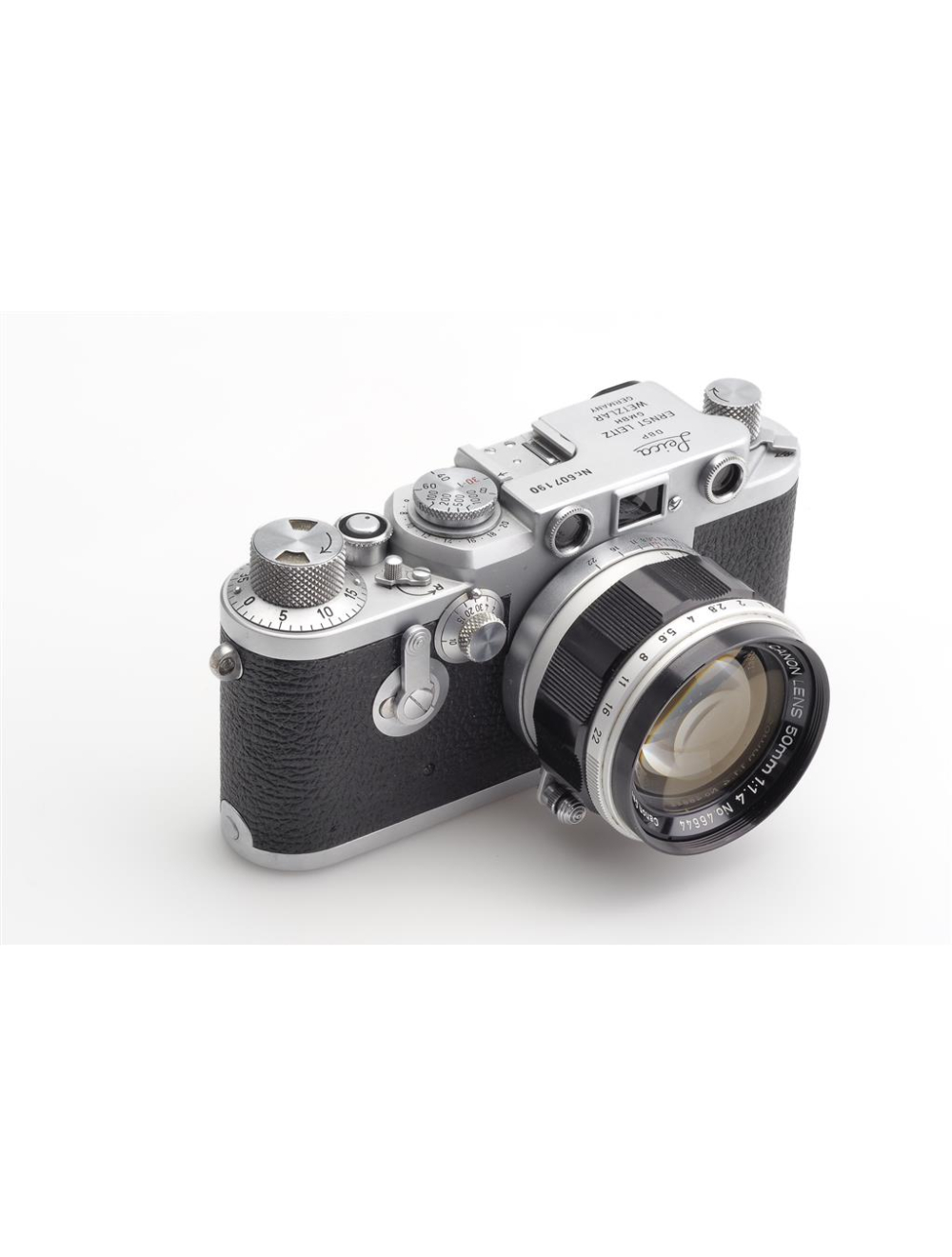 Leitz Leica IIIf Chrome #607190 w. 1.4/50mm Canon Lens | JO GEIER