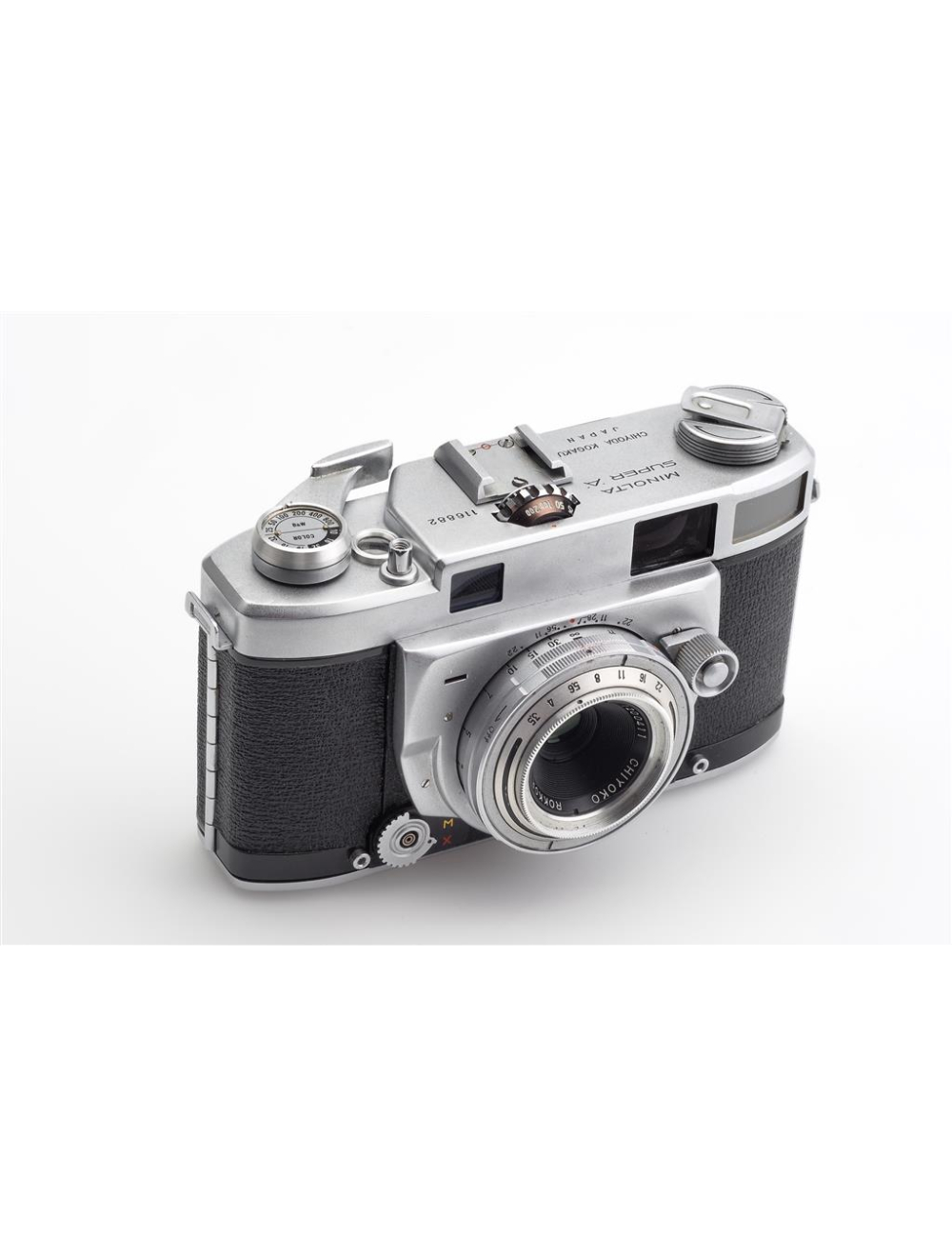 Minolta Super A w. 3.5/3.5cm Chiyoko Rokkor & Case | JO GEIER