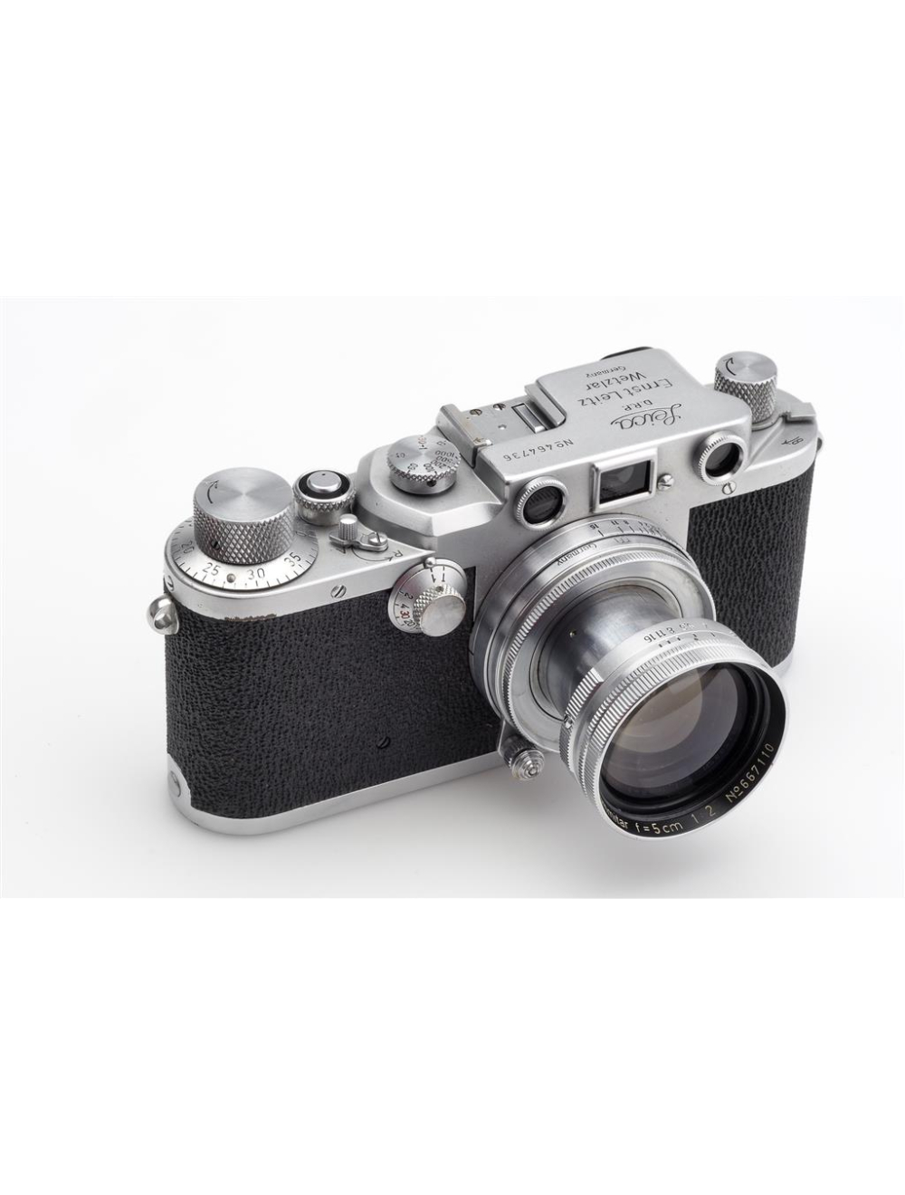 Leitz Leica IIIc Chrome #464736 w. Summitar 2/5cm & Case | JO GEIER