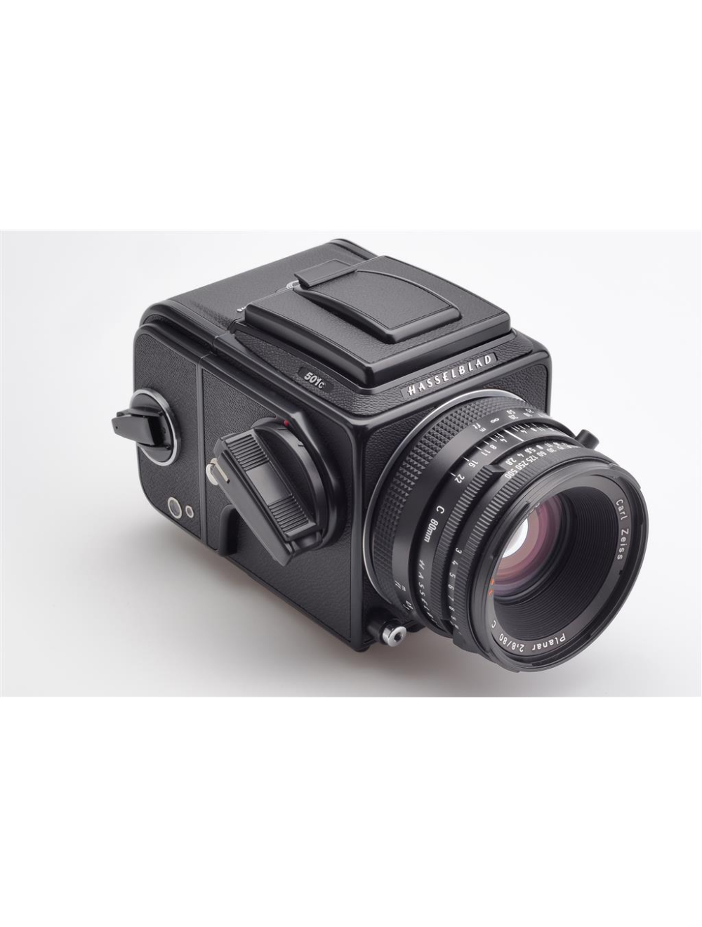 Hasselblad 501 C Black w. C Planar 2.8/80mm T* & Mag. A12 | JO GEIER