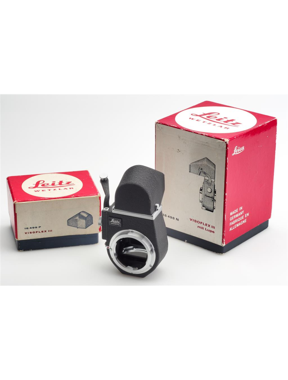 Leitz Leica Visoflex III 16498N w. 16499P Prism & Box | JO GEIER