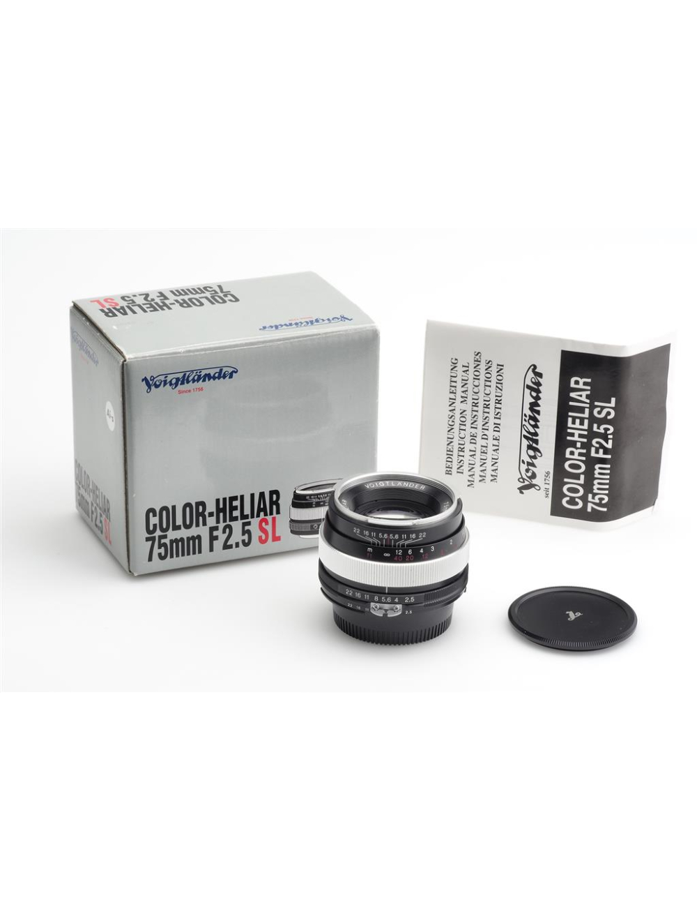 Voigtländer f. Nikon Ai/s 2.5/75mm SL Color-Heliar w. Box | JO GEIER