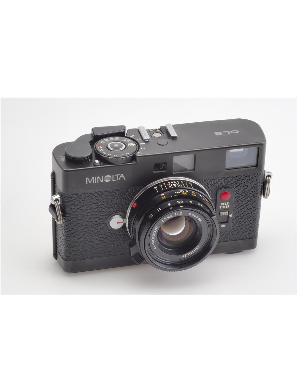 Minolta CLE Black w. 2/40mm M-Rokkor & Hood #1011172 | JO GEIER