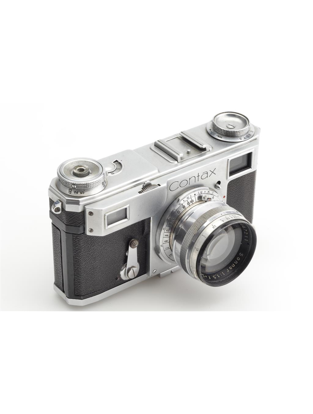 Zeiss Ikon Contax II Chrome w. Sonnar 1.5/5cm & Plate Back