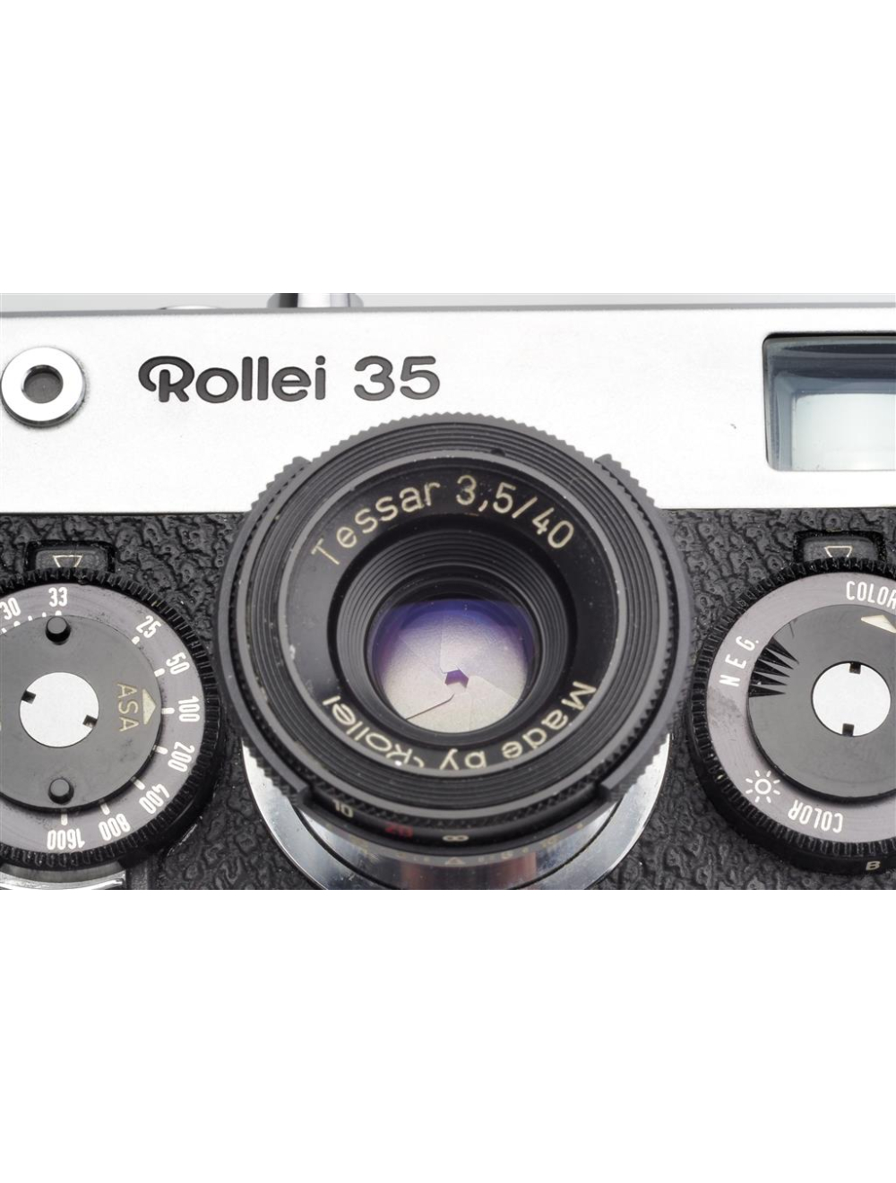 値下げ Rollei 35 Tesser 40mm f3.5 Singapore Rollei 35 Chrome w. Tessar 3.5/40mm & Case Made in Singapore