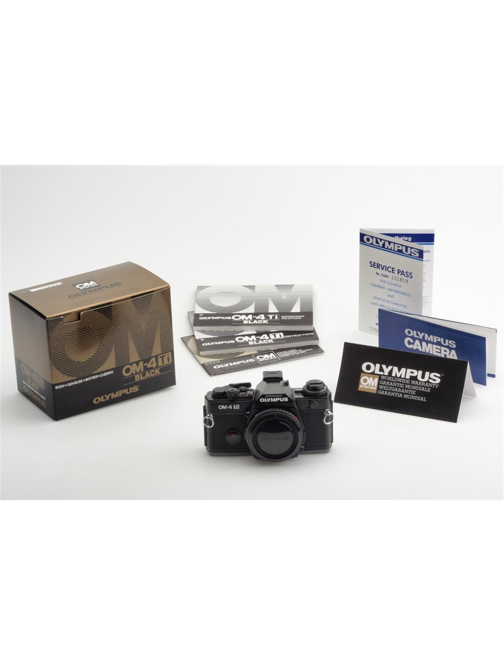 Olympus OM-4 Ti Black Body w. Box #1179554 | JO GEIER