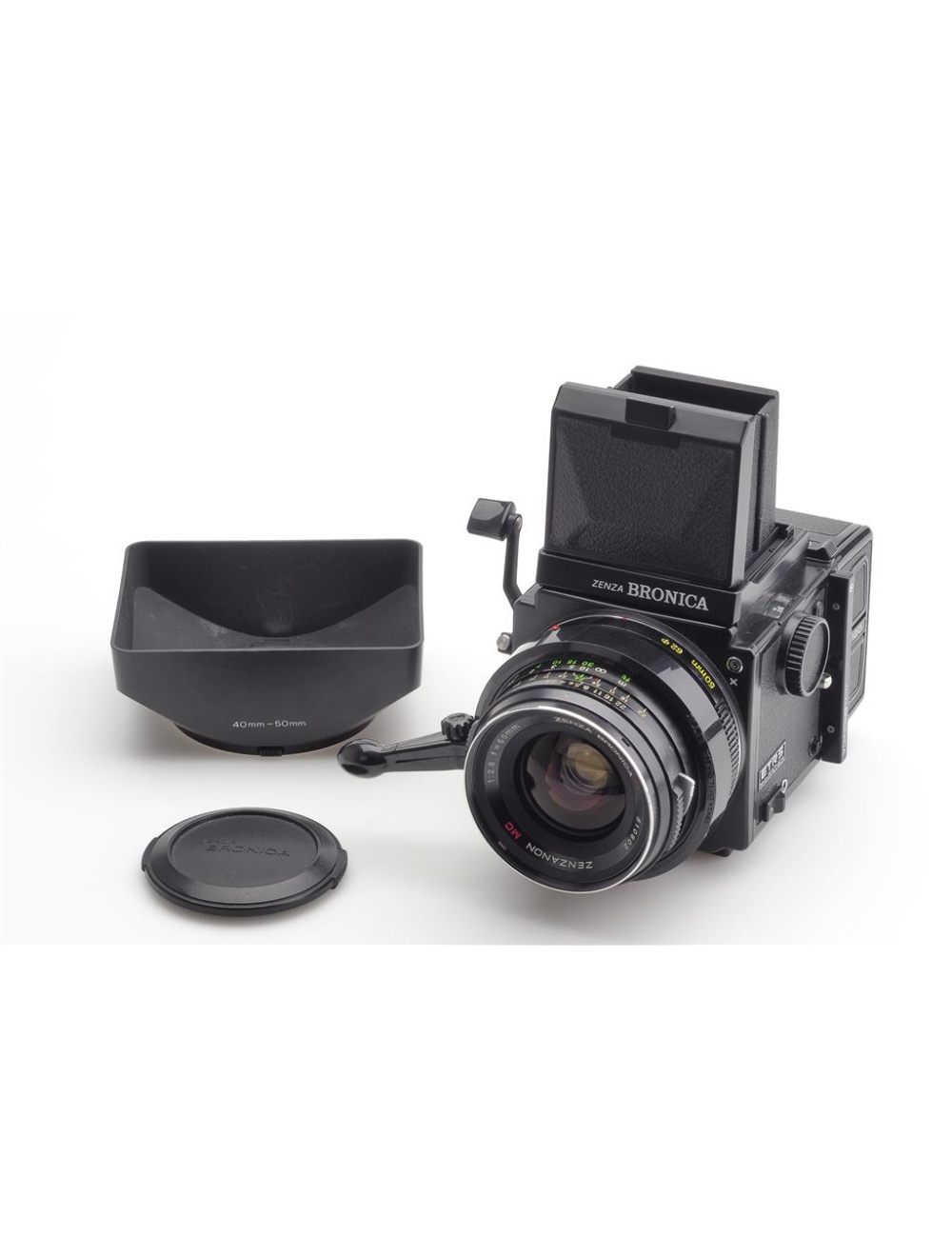 Zenza Bronica ETRS w. 2.8/50mm Zenzanon MC & Mag. 120 & Hood | JO