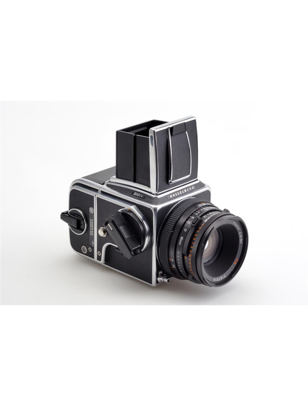 Hasselblad 503 CX Chrome w. CF Planar 2.8/80mm T* & Mag. 12 | JO GEIER