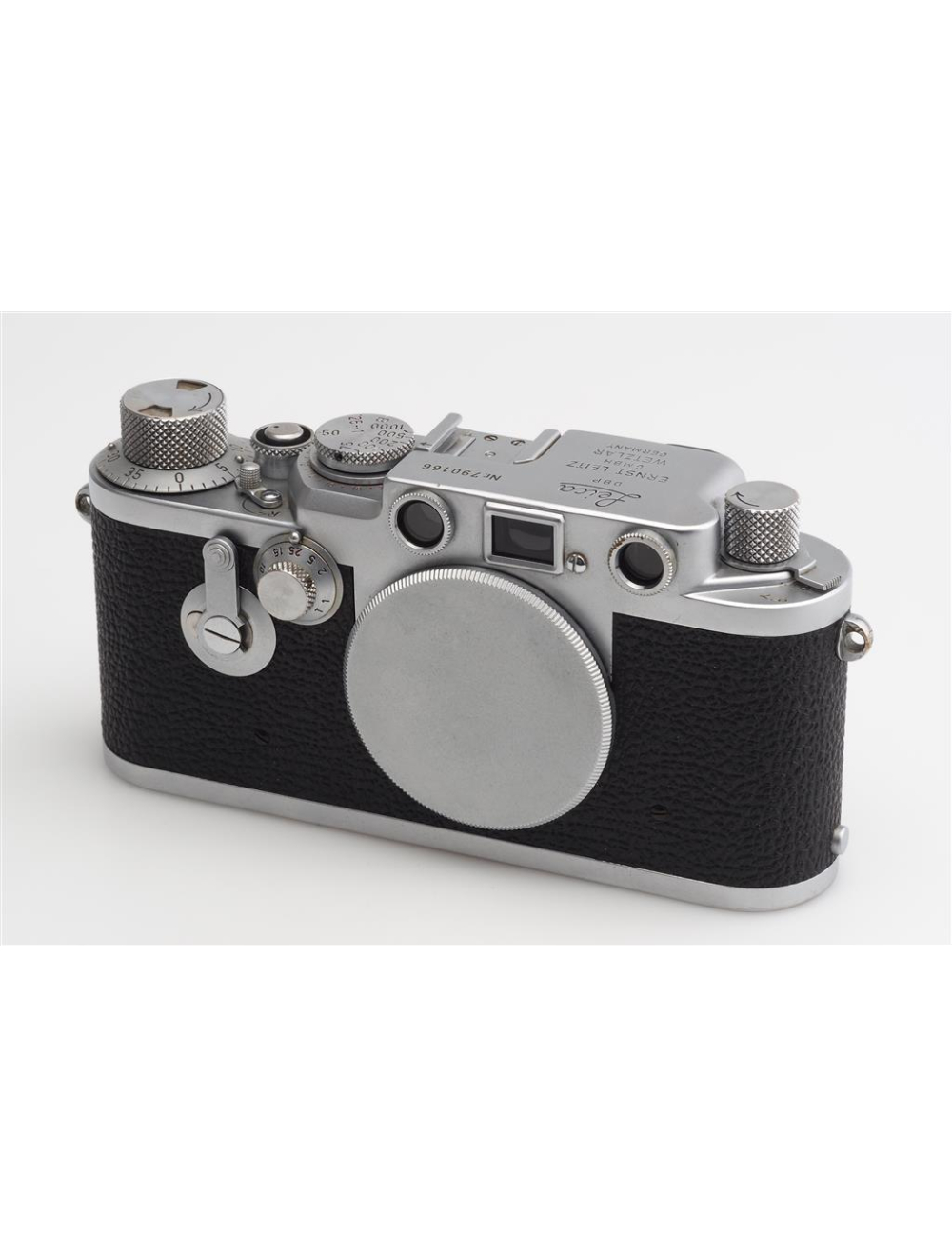 LEITZ - LEICA capot de boitier IIIf chromé Leica IIIf top plate 1951
