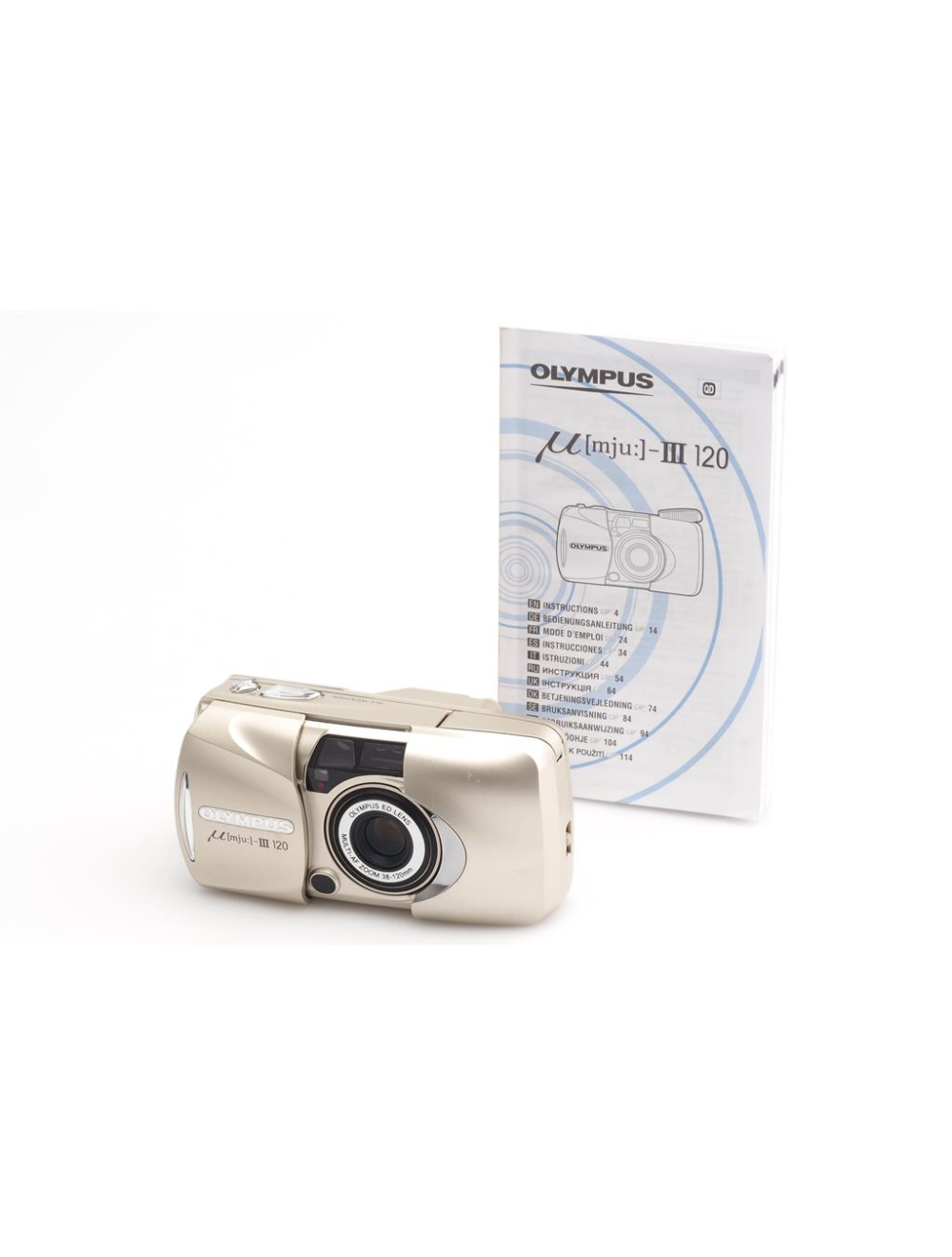 Olympus Mju III 120 Zoom w. Strap & Instructions #4688537 | JO GEIER