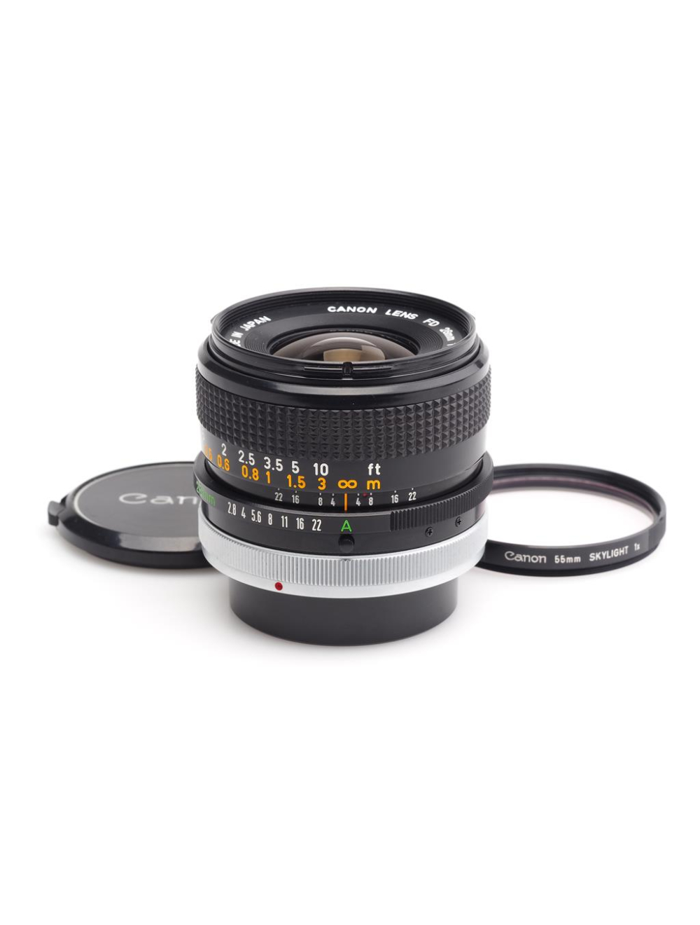 訳あり CANON EF 28mm 1:2.8 スカイライトフィルター付き Canon FD 2.8/28mm S.C. w. Skylight Filter #58966 | JO GEIER