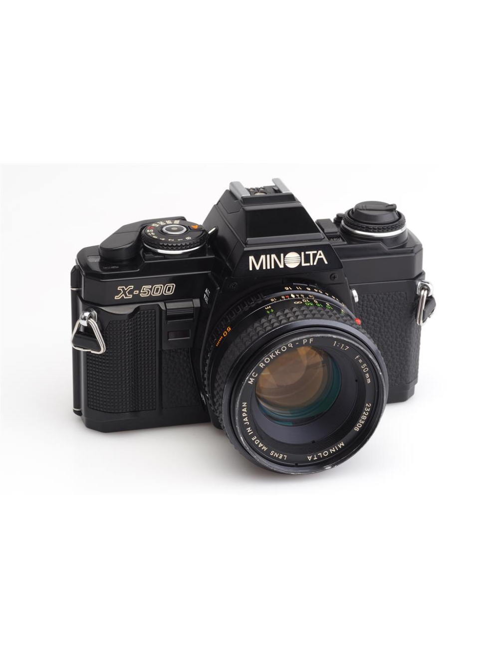 【完動品】MINOLTA X-500 / MD ROKKOR 50mm F1.4 MINOLTA X-500 / MD ROKKOR 50mm F1.4 Minolta X-500 w. 1.7⁄50mm MC