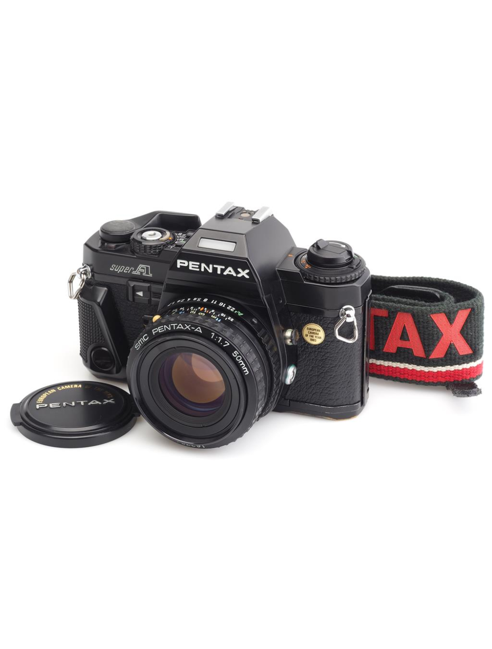 Pentax Super A Black w. 1.7/50mm SMC Pentax-A & Strap | JO GEIER