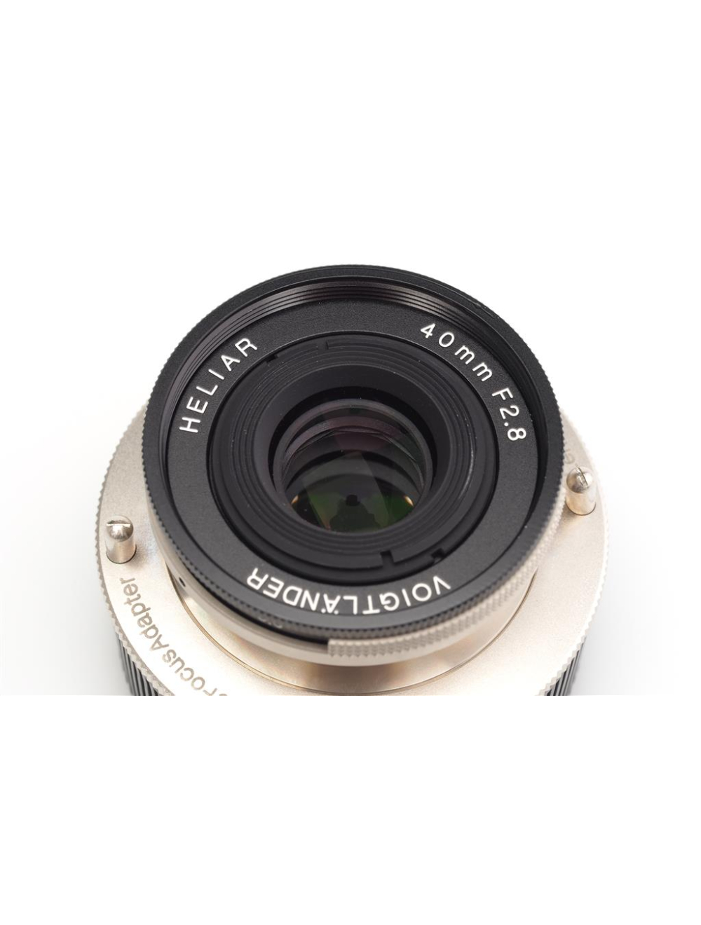 Voigtländer Heliar 2.8/40mm Nickel f. VM-E Close F. Adapter | JO GEIER