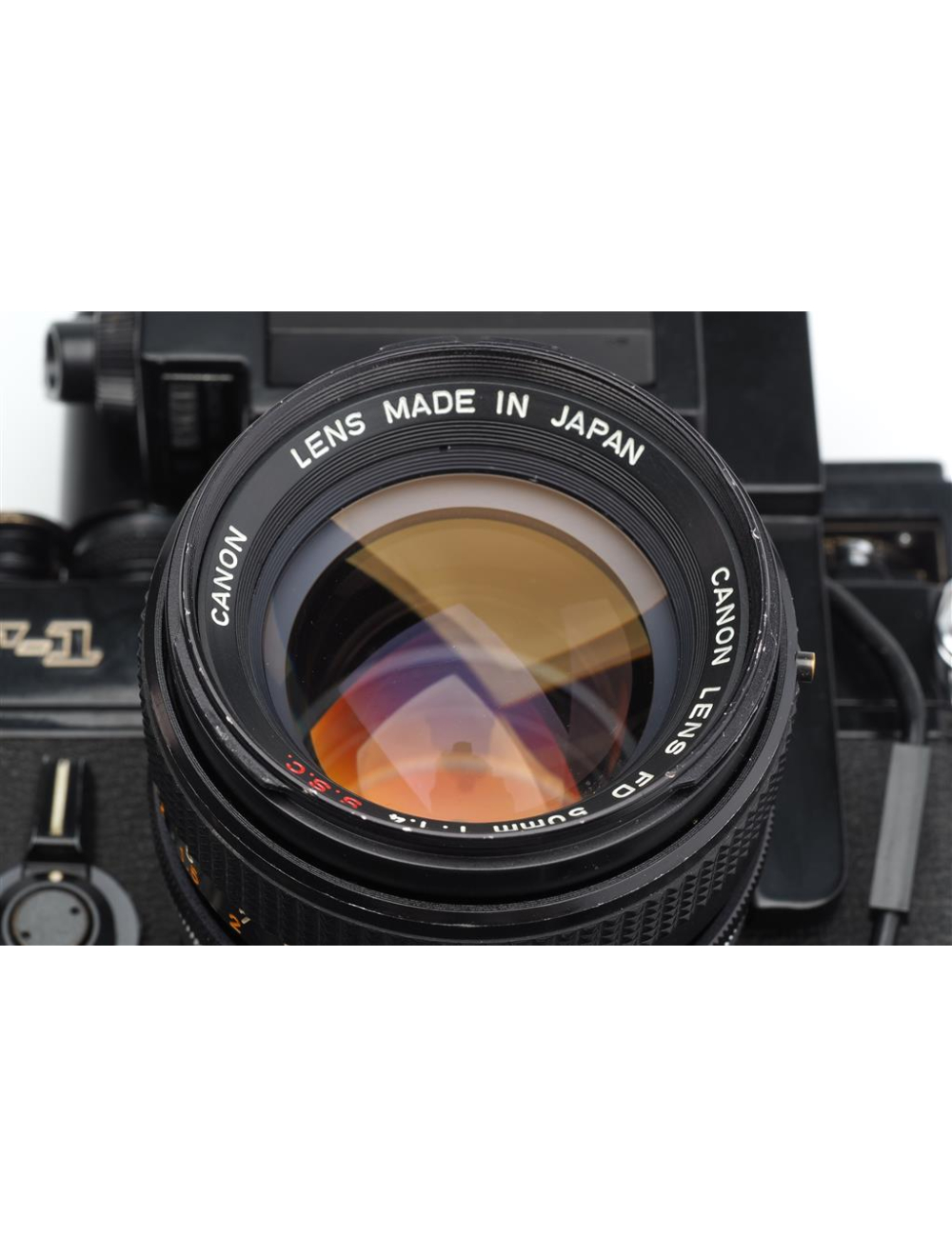 Canon F-1 Black Paint w. Motor Drive MF Set 250 Back | JO GEIER