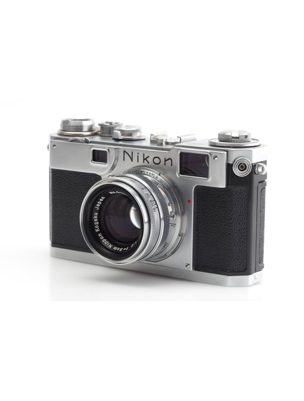 Auction Vintage Nikon Rangefinder Kogaku Camera Nikon S2 Chrome 2