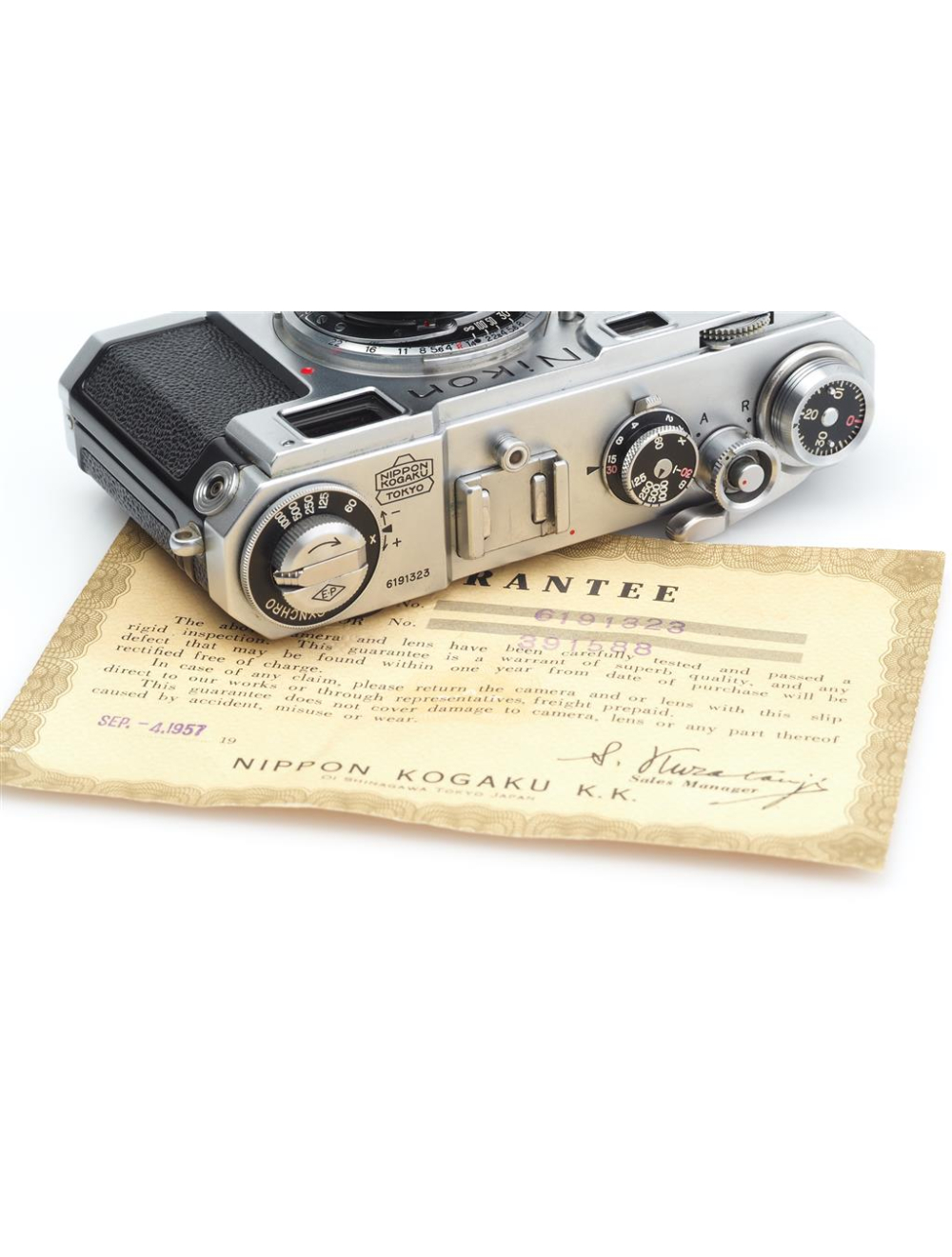 Nippon Kogaku Nikon S2カメラ ビンテージ 希少カメラ 後期 Nikon S2 Black Dial Rangefinder Nippon Kogaku Camera Kit w/ 35mm