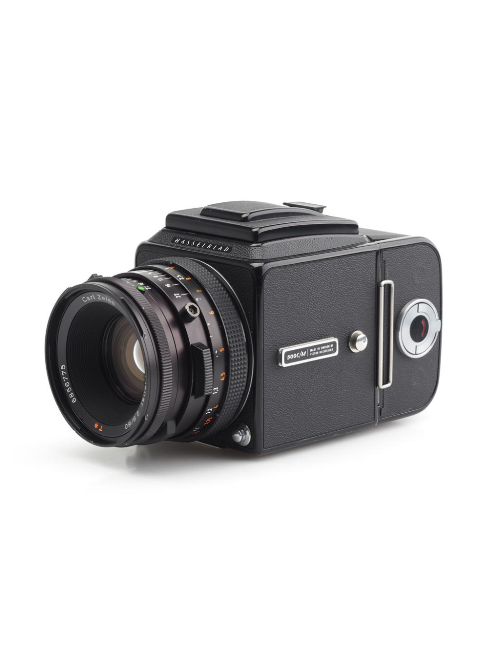 Hasselblad 500 C/M Black w. CF Planar 2.8/80mm T* & Mag. 12 | JO GEIER