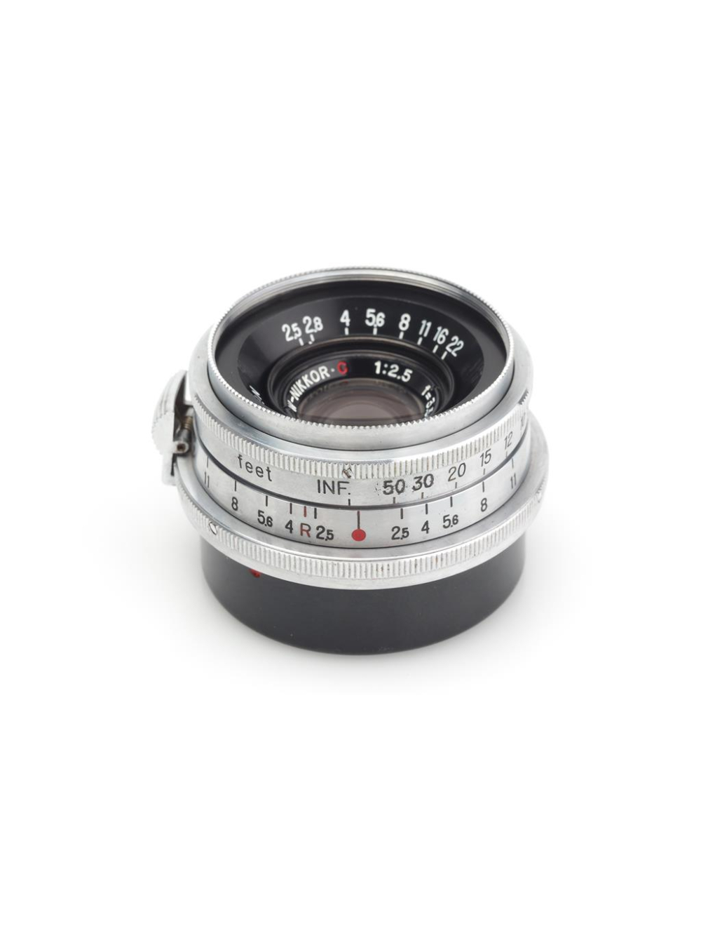 Nikon W-Nikkor.C 2.5/3.5cm Nippon Kogaku Japan Red R w. Box | JO GEIER