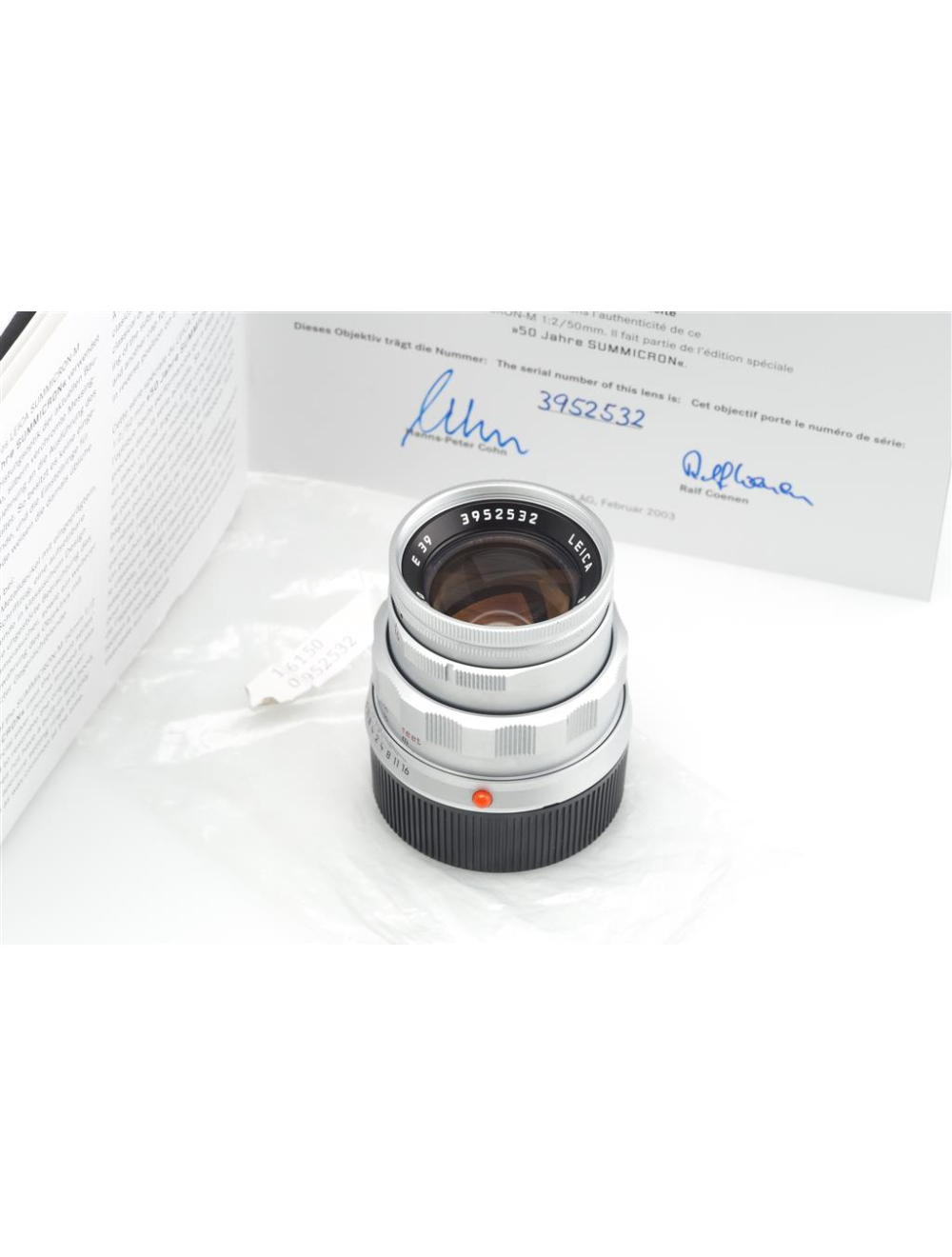 良品:Leica SUMMICRON-M 50mm F2 E39 #127 Leica 50mm f/2.0 Summicron-M Black Lens (E39) 11826 Full-Frame