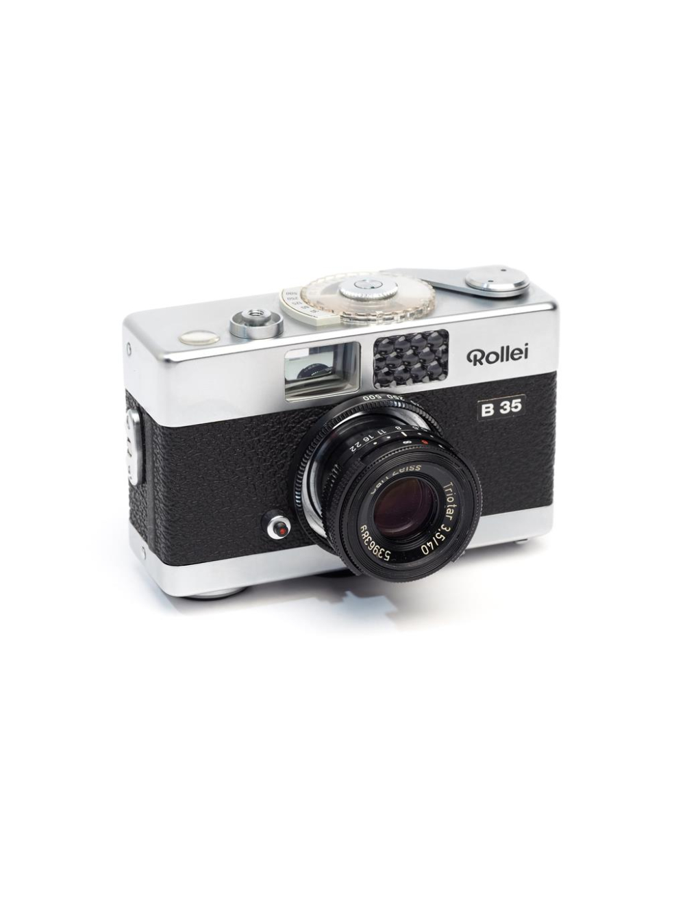 Rollei 35 35B Chrome w. Triotar 3.5/40mm & Box #5396389 | JO GEIER