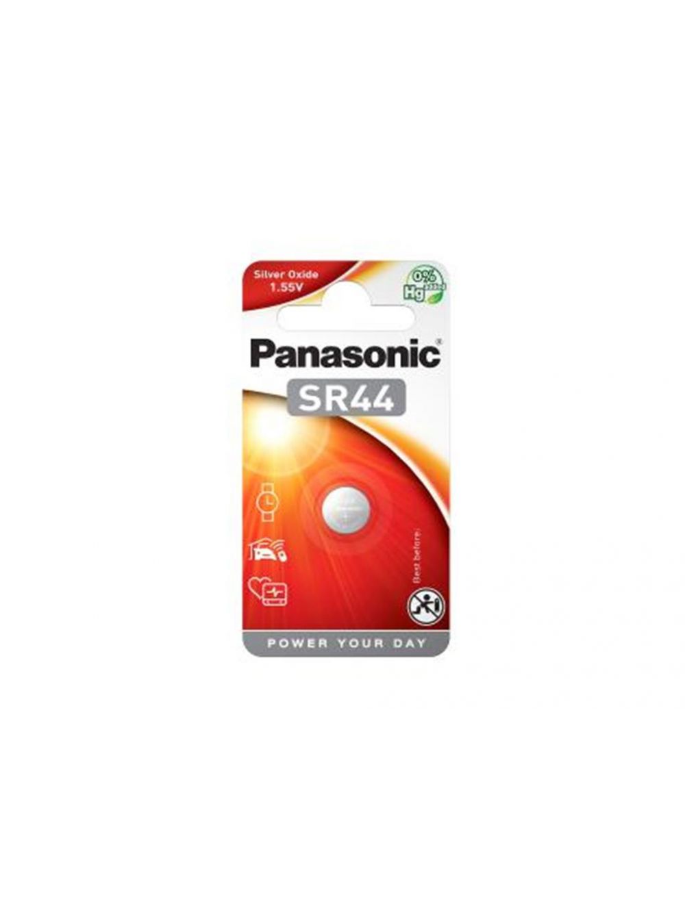 Batterie Panasonic SR44 1.55V Silver Oxide SR 44 Type D357