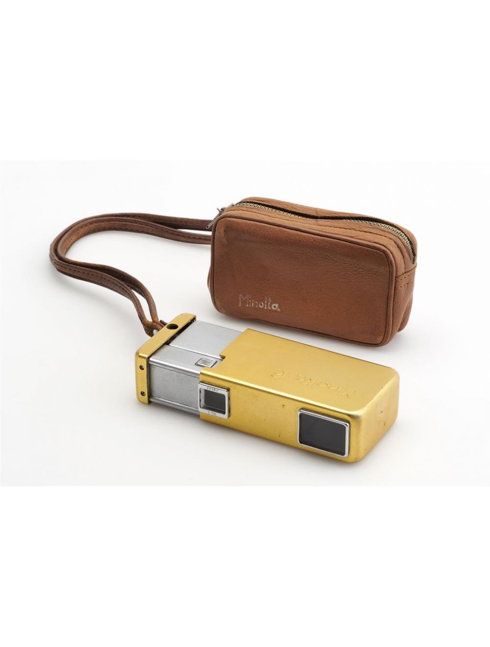 カメラ フィルムカメラ Minolta 16 Gold w. Case #200089 Chiyoda Kogaku Japan Spy Cam