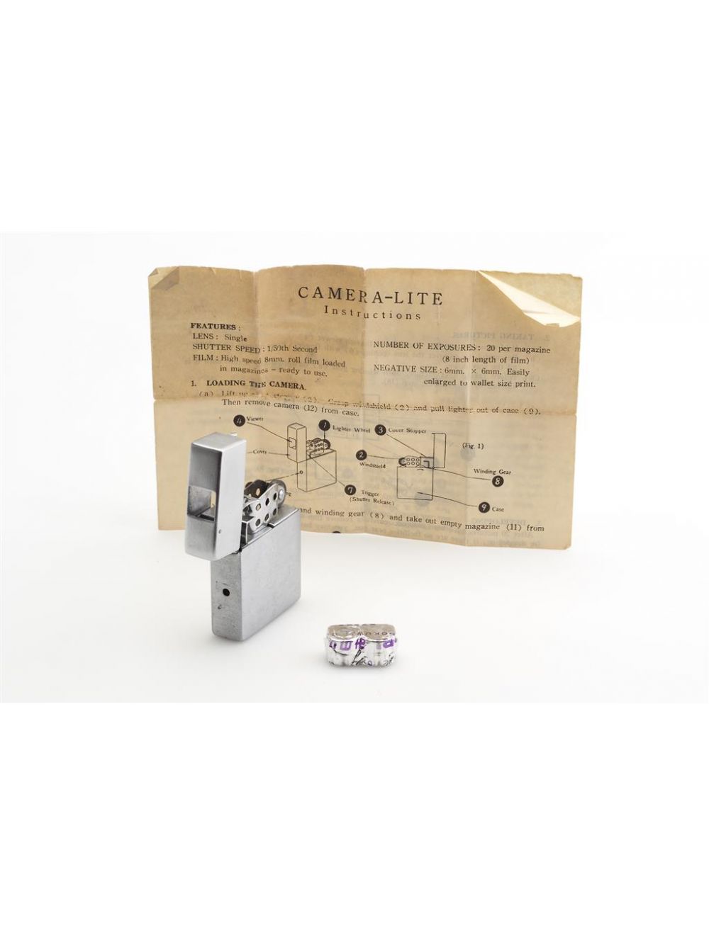 Suzuki Kogaku Camera-Lite Lighter Camera Model A w. Instr. | JO GEIER