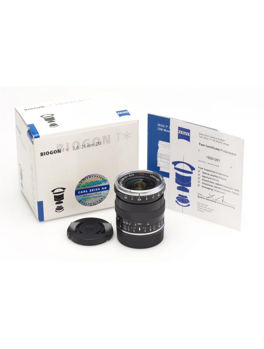 Carl Zeiss Biogon T* 2.8/21mm ZM ブラック