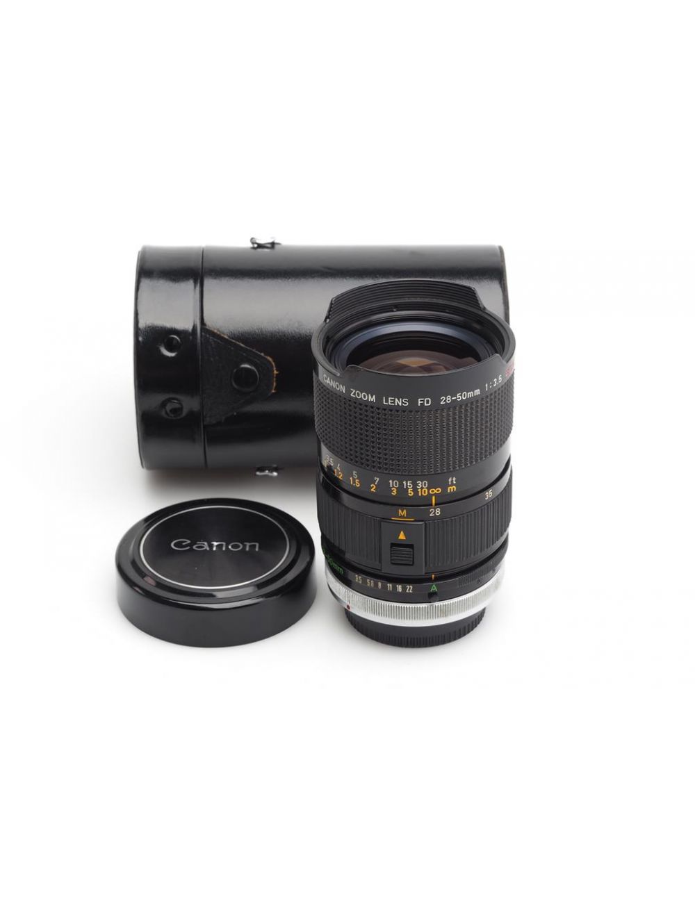 Canon FD 3.5/28-50mm S.S.C. Zoom Macro w. Case #14498 | JO GEIER